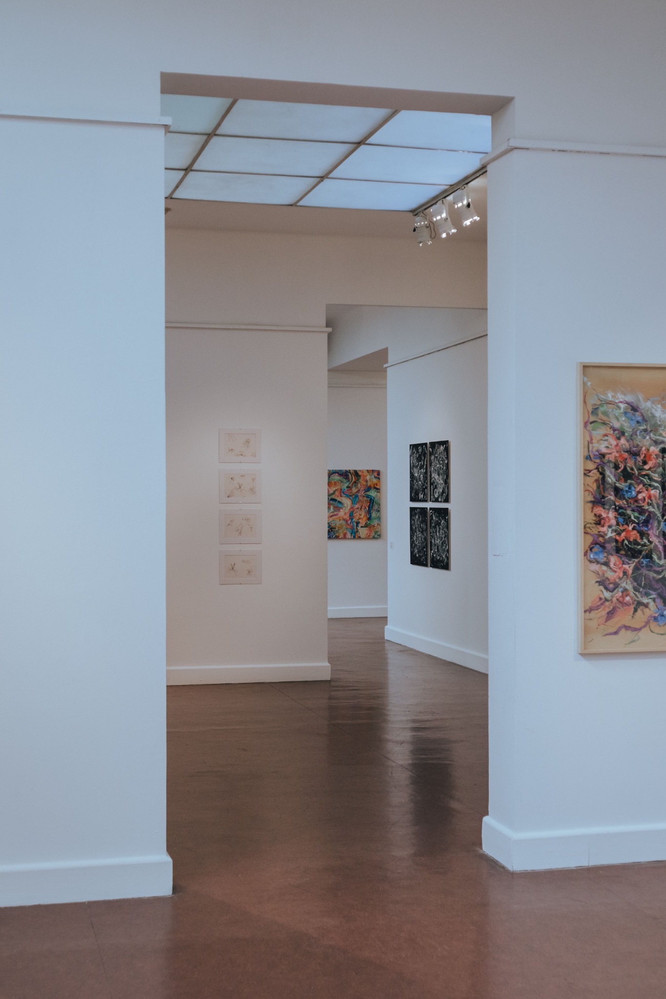 A bright contemporary art gallery ready to explore